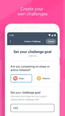 Stridekick Activity Challenges android App screenshot 1